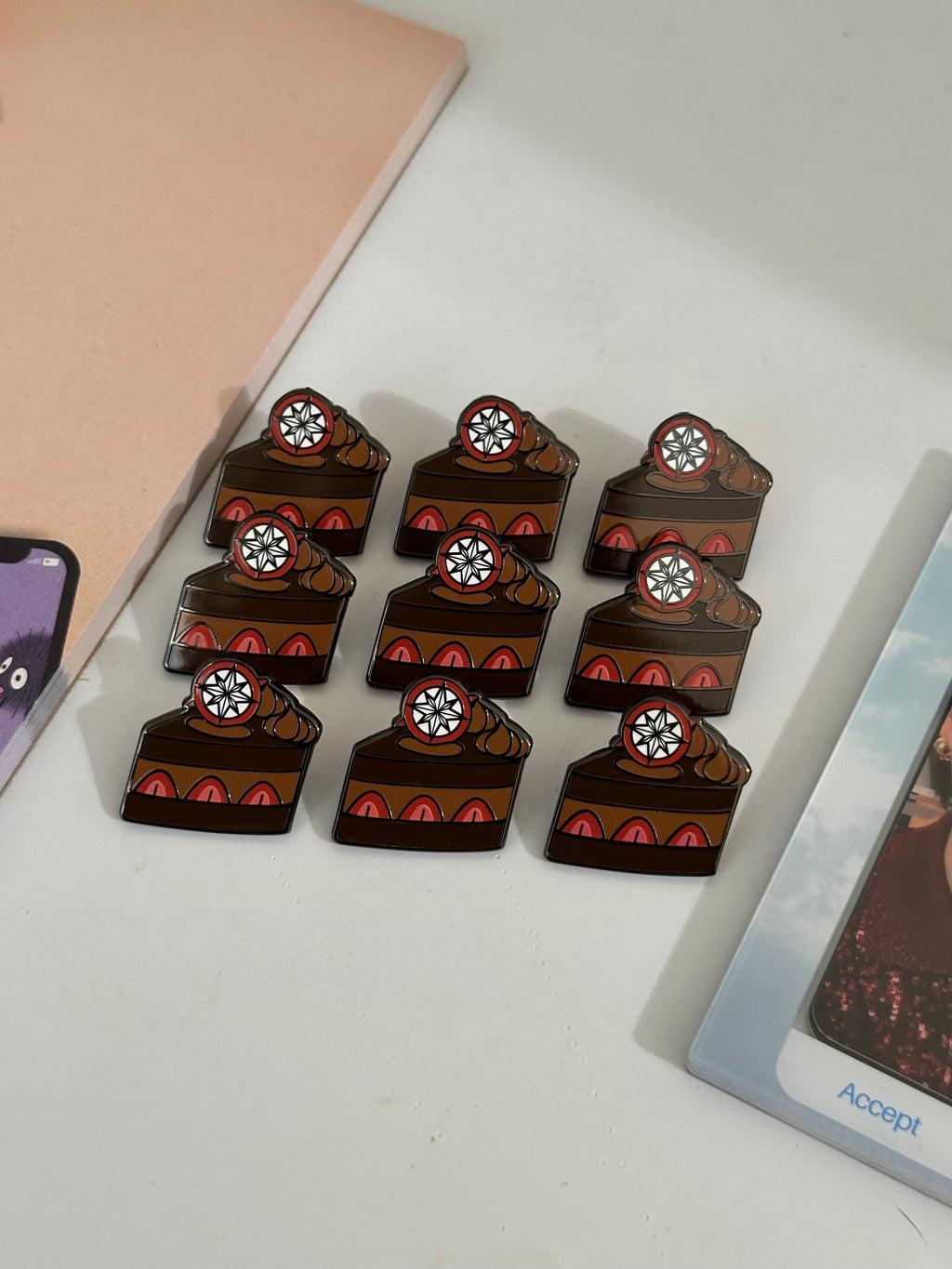 K-Pop Cake Pins