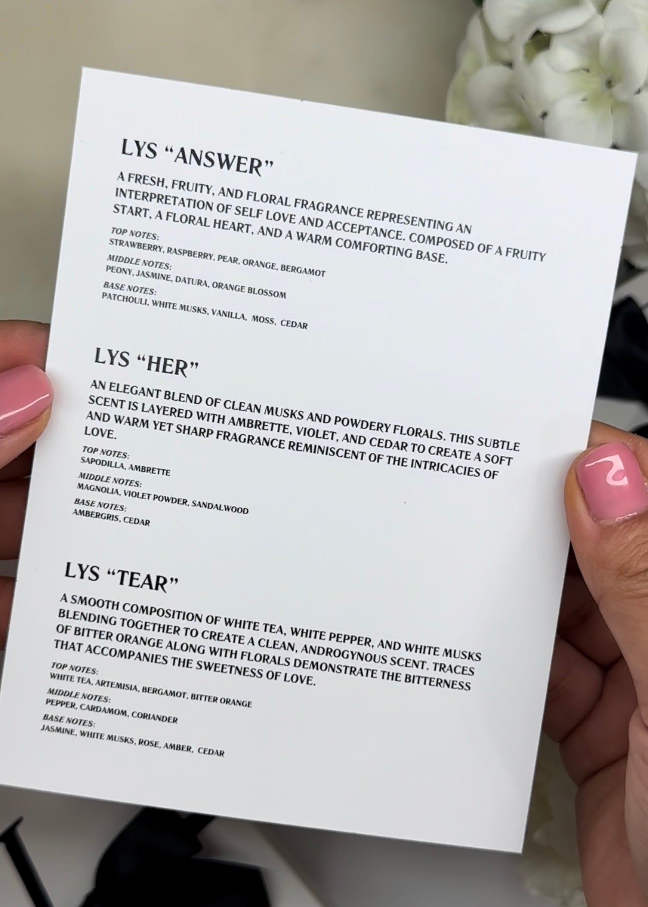 LYS Perfume Travel Spray
