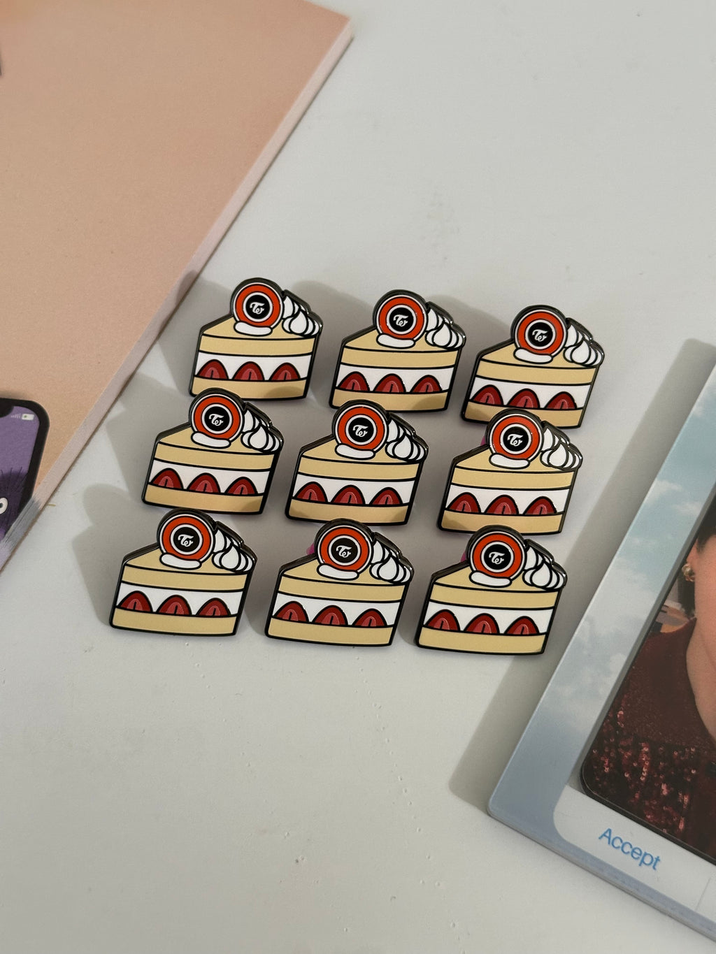 K-Pop Cake Pins