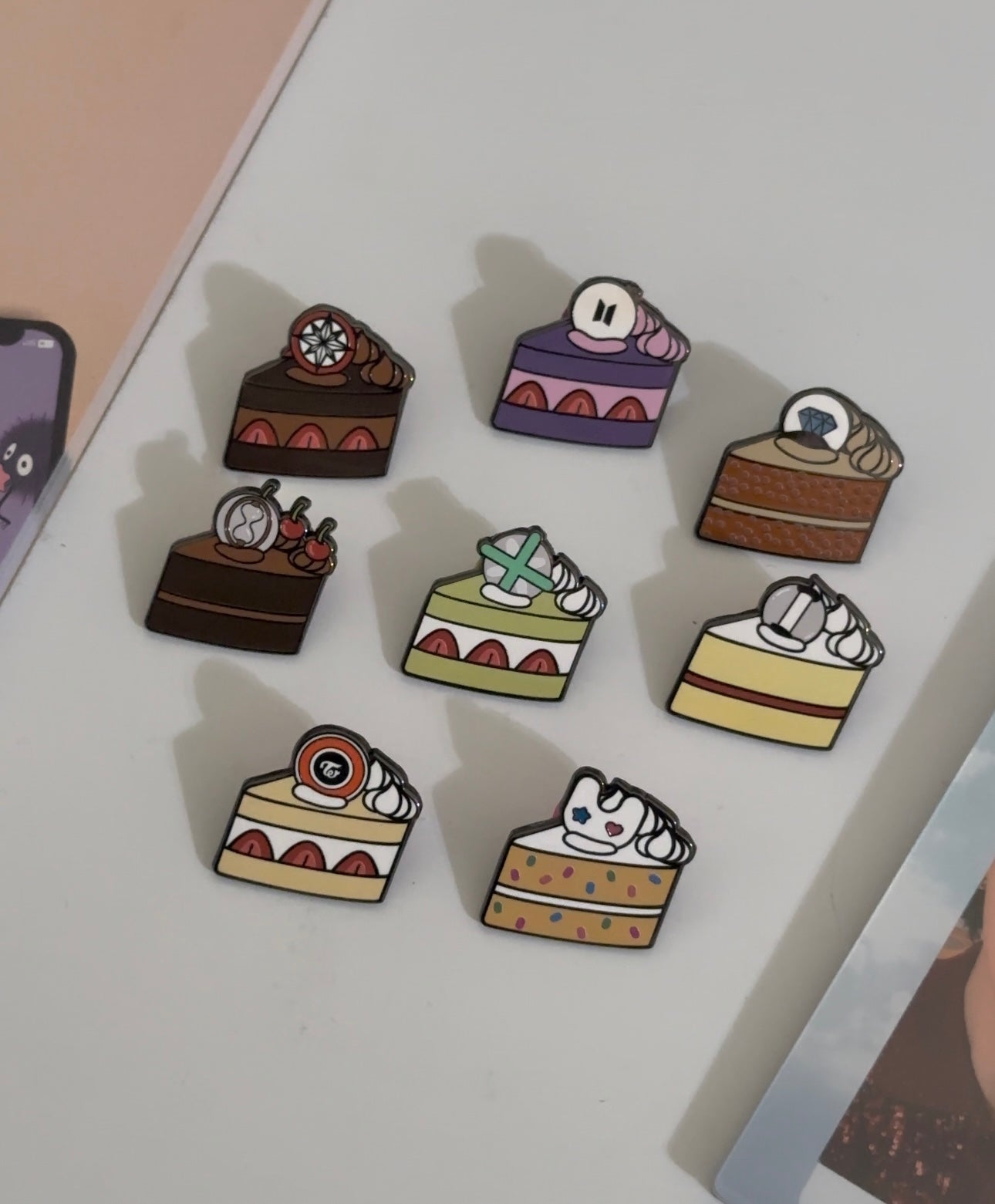 K-Pop Cake Pins